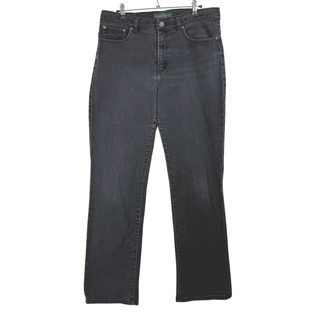 LRL Ralph‎ Lauren Jeans Co Womens Size 12 Straight Leg Dark Wash Denim Pants